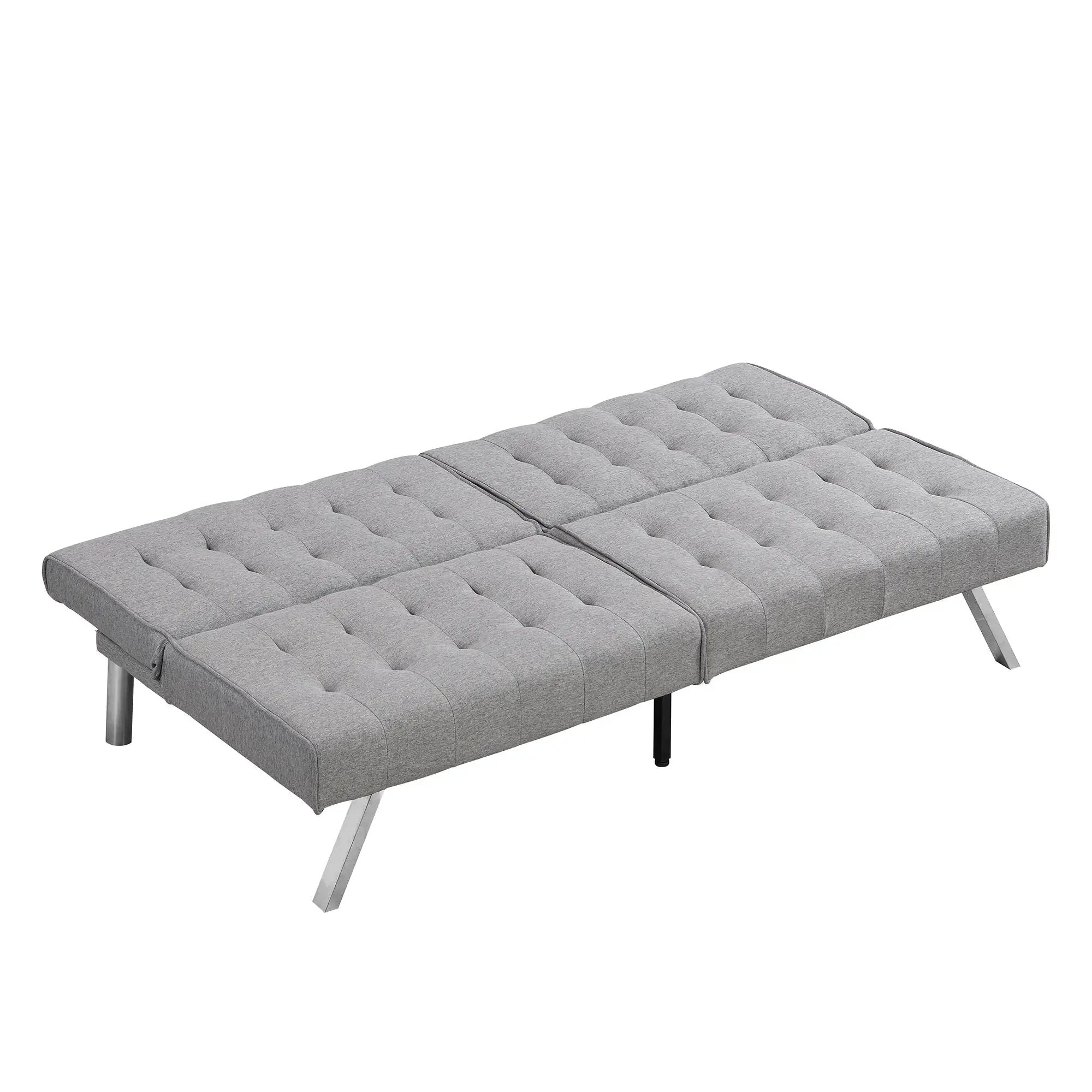 Modern Sofa Bed With Wood Frame And Stainless Legs by Unique Piece Furniture