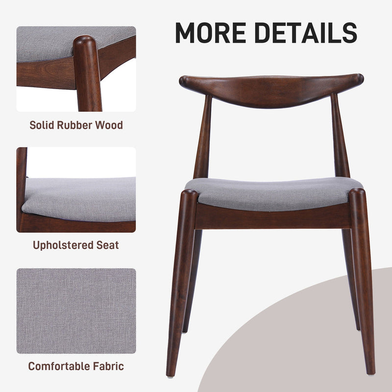Dining Chairs With Ergonomic Backrest & Comfort Cushions (Set of 2) by HouseOfZazla