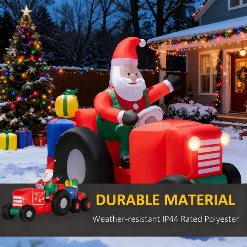 Inflatable Santa on Driving Trailer by HouseOfZazla