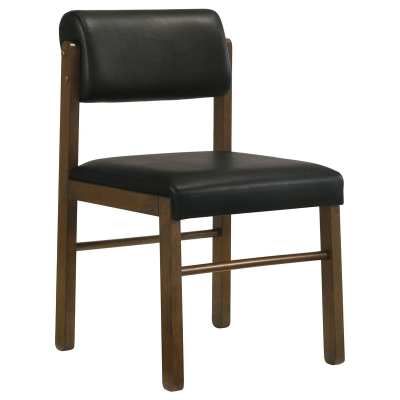 Strouse 5-piece Dining Set Black and Walnut by Unique Piece Furniture