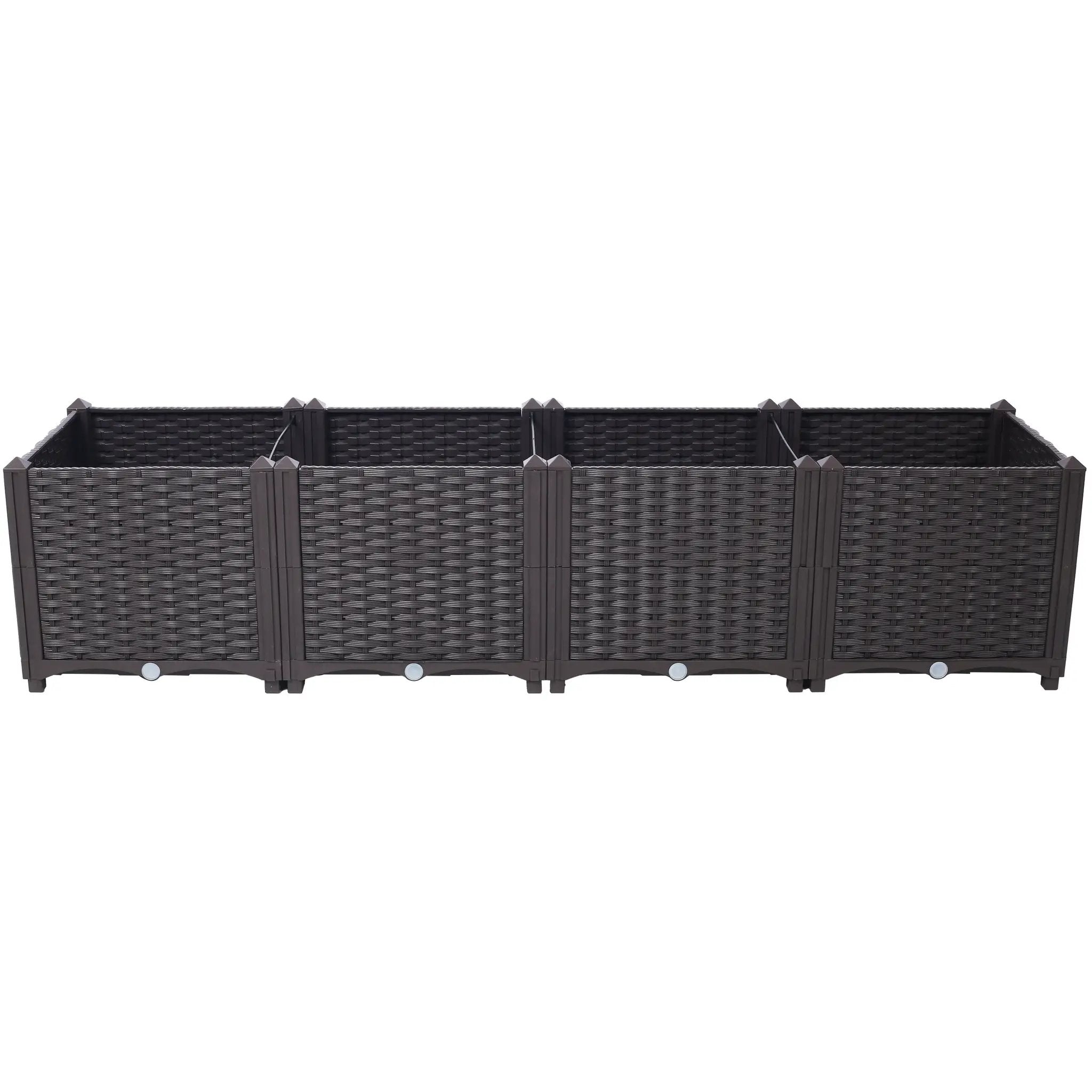 Deep Raised Garden Bed Plastic Planter Boxes by HouseOfZazla