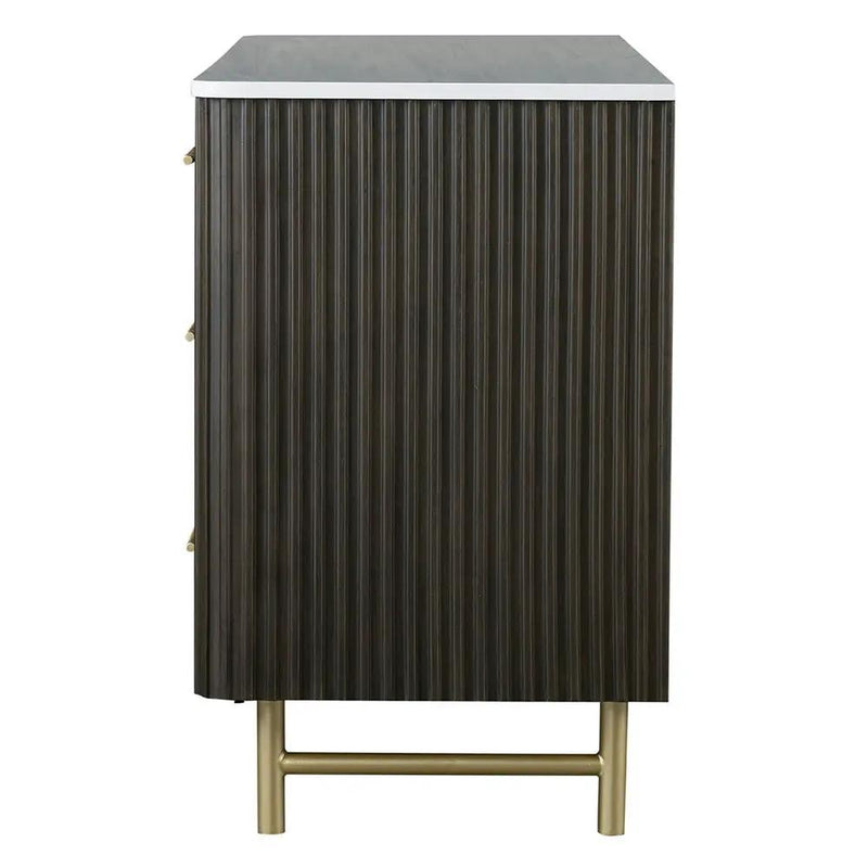 Clayten - Dresser - Marble Top & Espresso by Unique Piece Furniture
