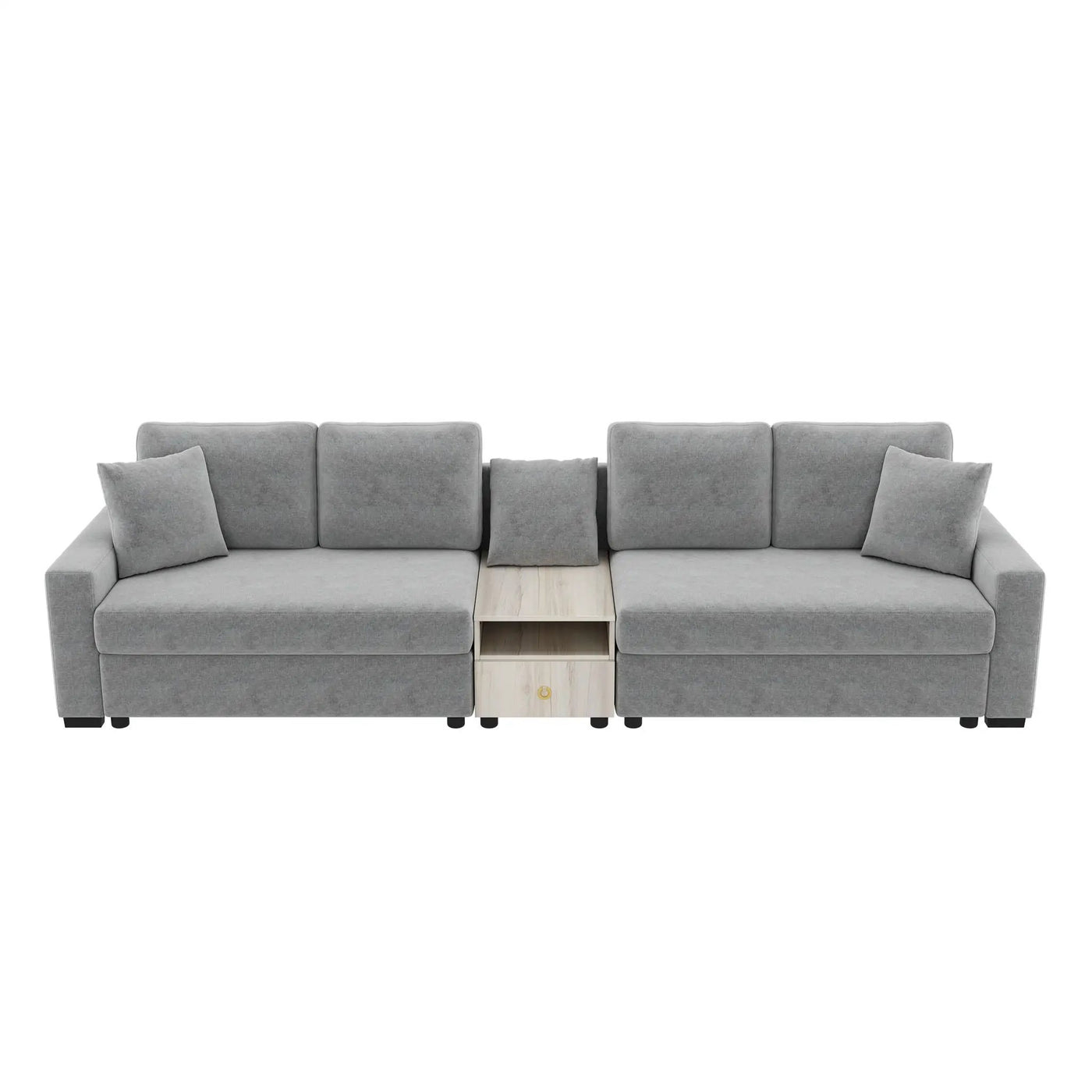 Modular Sofa Couch With Storage Armrest And Center Console by HouseOfZazla