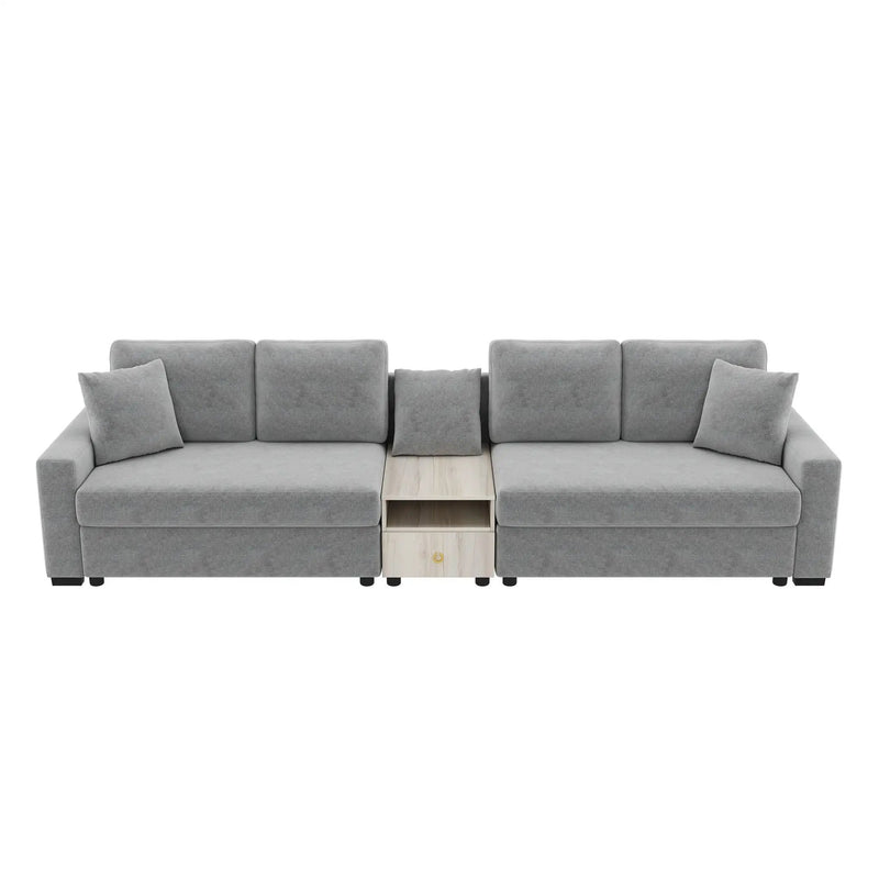 Modular Sofa Couch With Storage Armrest And Center Console by HouseOfZazla