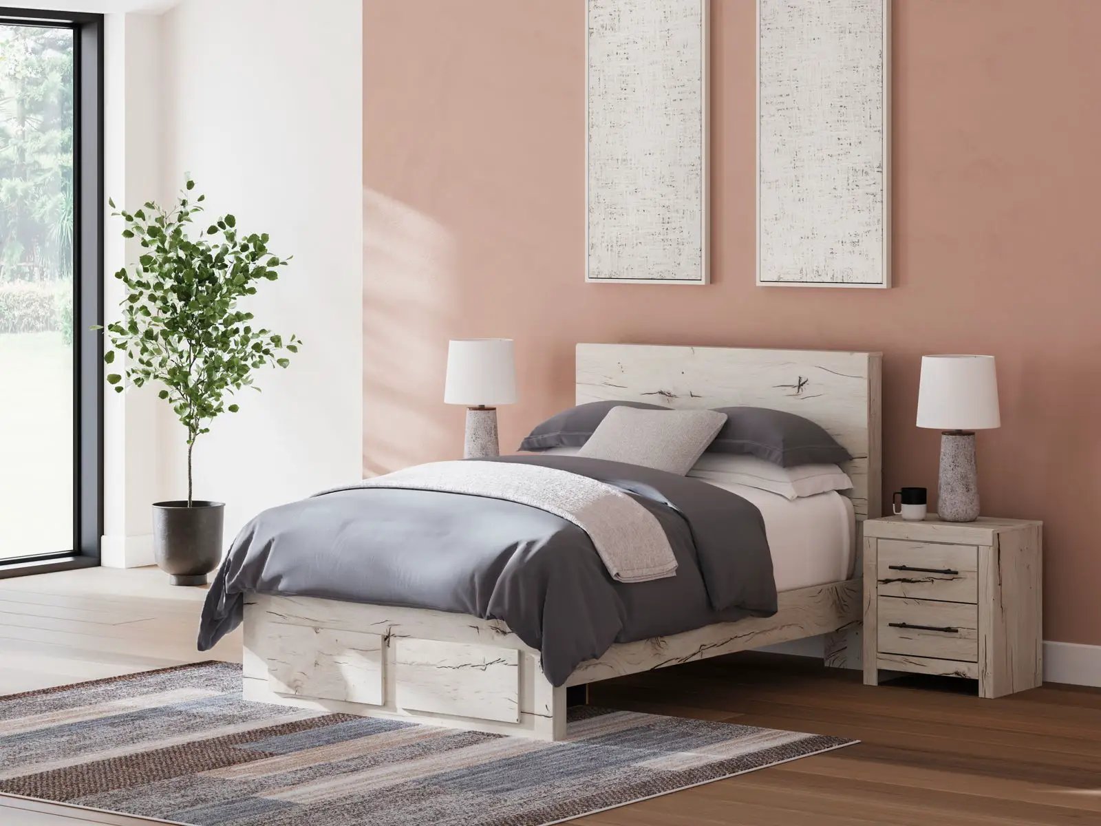 Lawroy - Panel Bed With Storage by Unique Piece Furniture