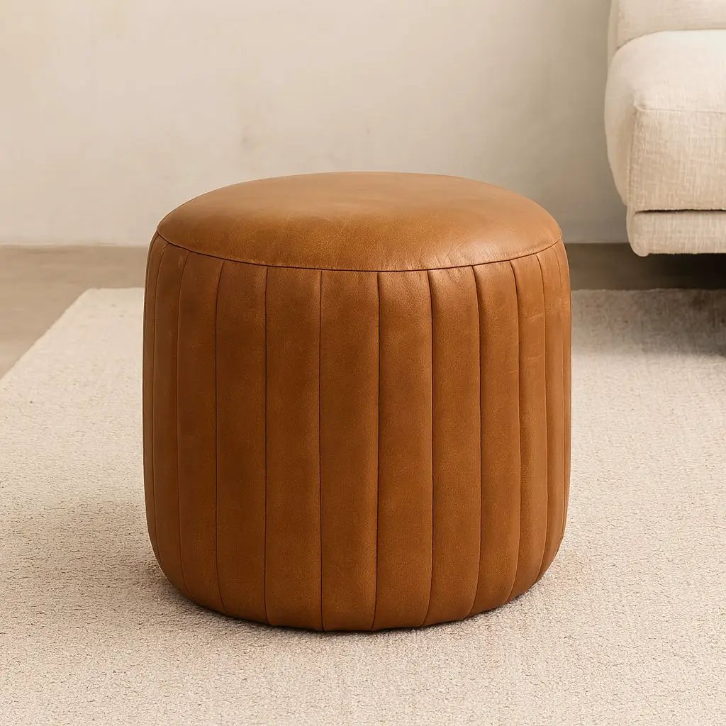 Buffalo - Footstool - Brown by HouseOfZazla