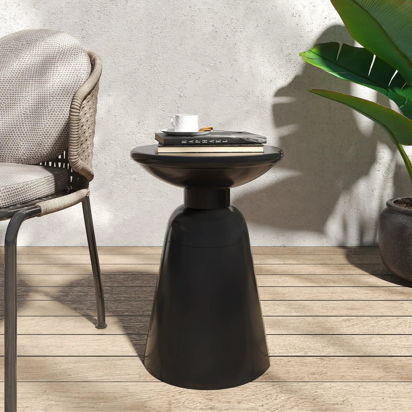 Outdoor Modern Metal End Large Table by HouseOfZazla