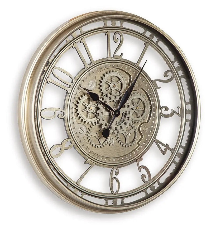 Gilover - Wall Clock - Champagne Finish by Unique Piece Furniture