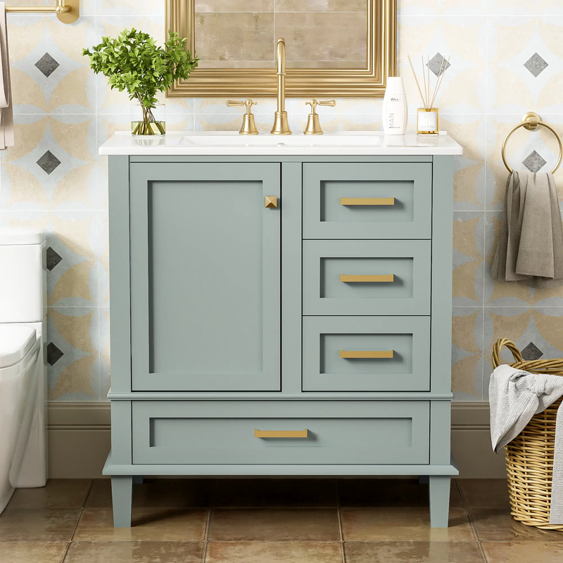 30" Bathroom Vanity with Sink Combo Set by HouseOfZazla