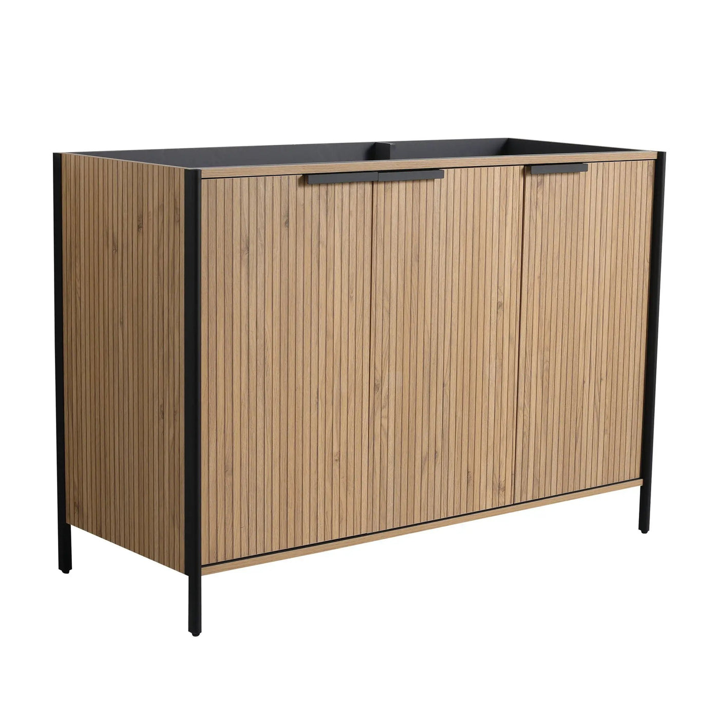 Contemporary Freestanding Bathroom Vanity With Adjustable Shelves by HouseOfZazla