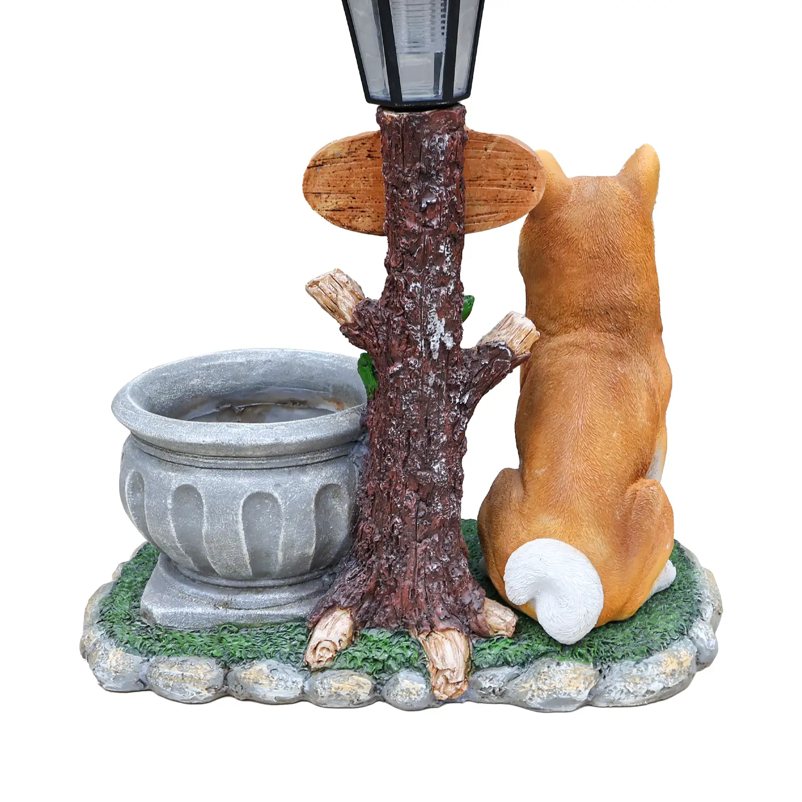 Sitting Akita Dog Planter Garden Decor by HouseOfZazla