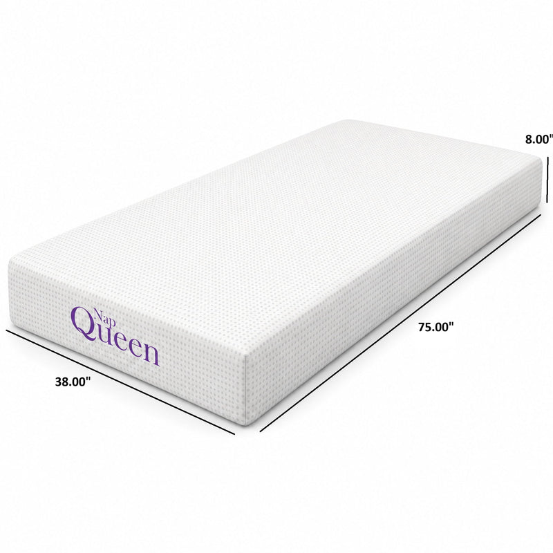 8" Memory Foam Mattress With Charcoal Infusion And Silky Mesh Cover by HouseOfZazla