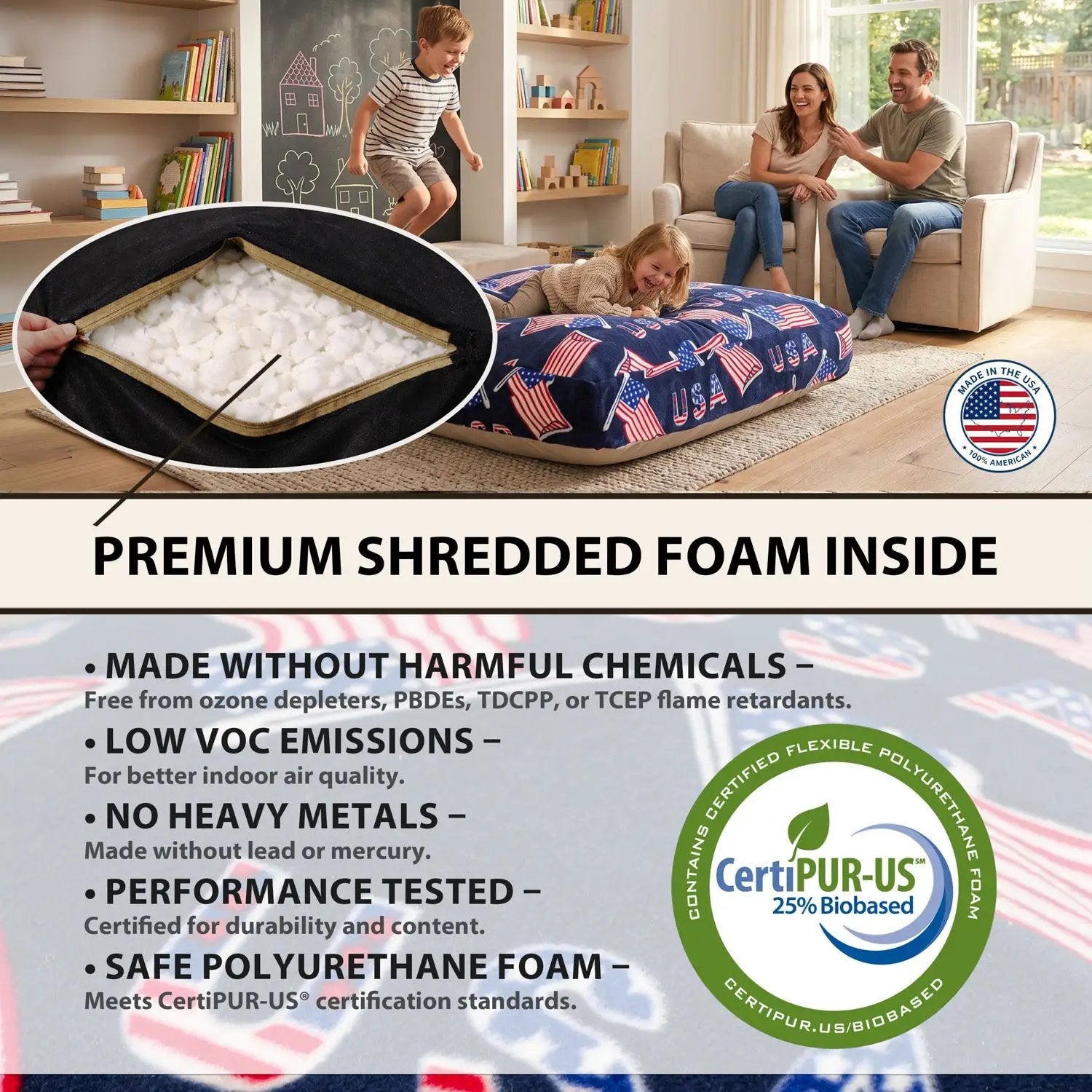 Sensory Crash Pad for Kids & Adults by HouseOfZazla