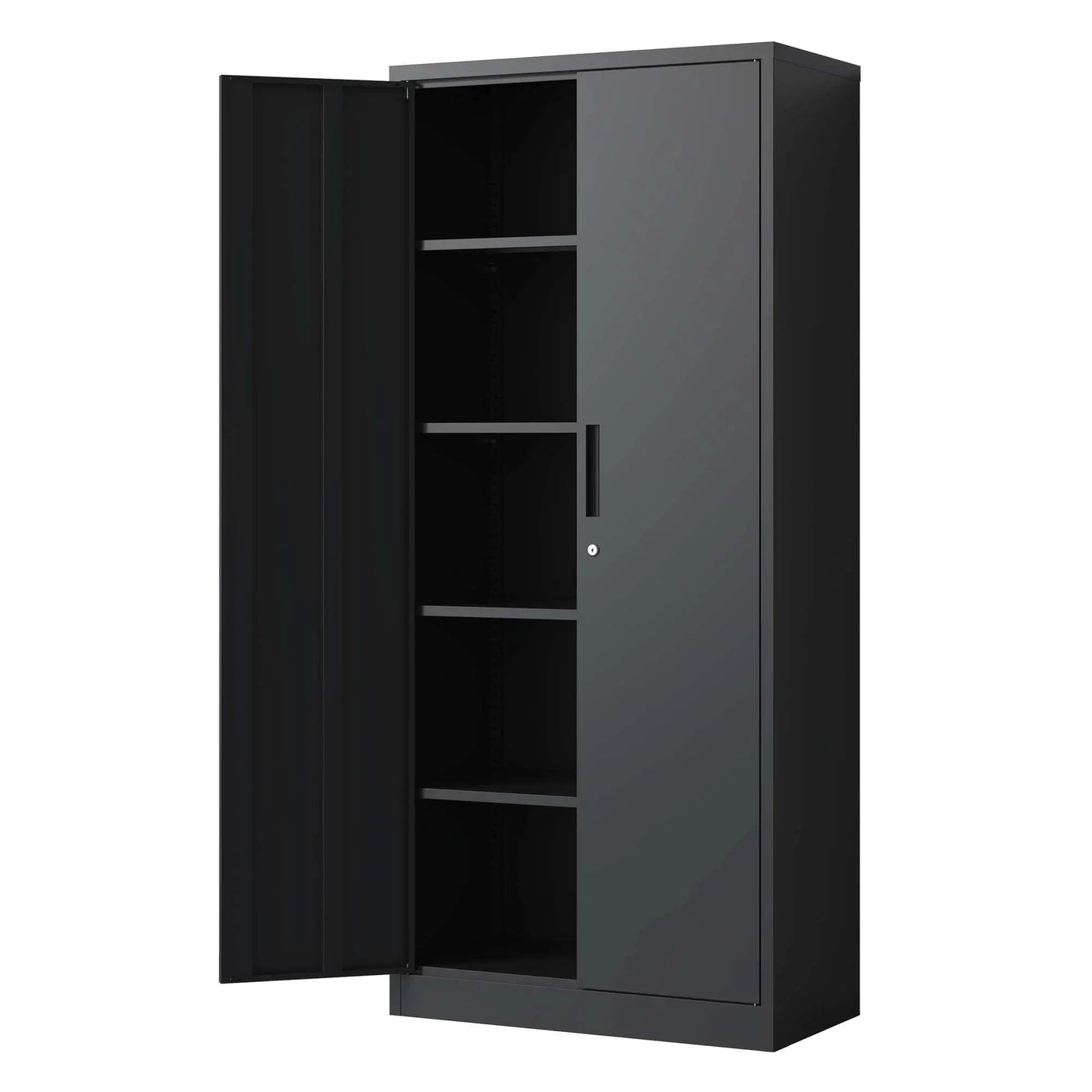 Heavy Metal Garage Storage Cabinet With Locking Doors, Steel, Adjustable Shelves by HouseOfZazla