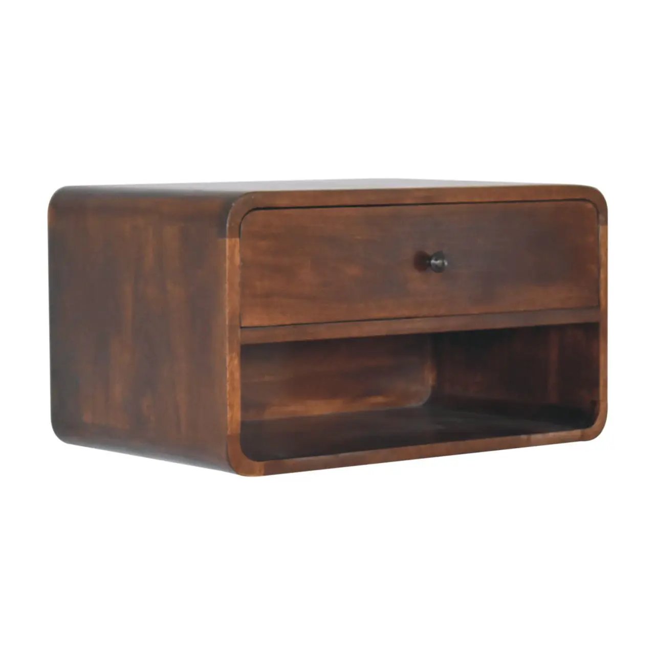 Curve Upper Slot Floating Nightstand by Unique Piece Furniture
