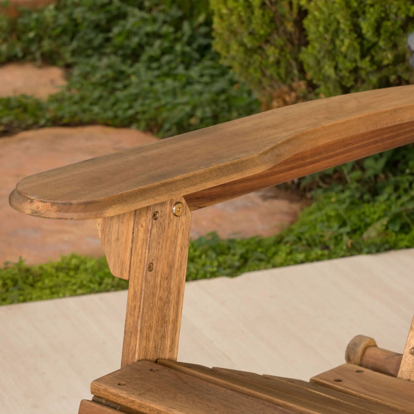 Outdoor Adirondack Rocking Loveseat With Hand Crafted Details by HouseOfZazla