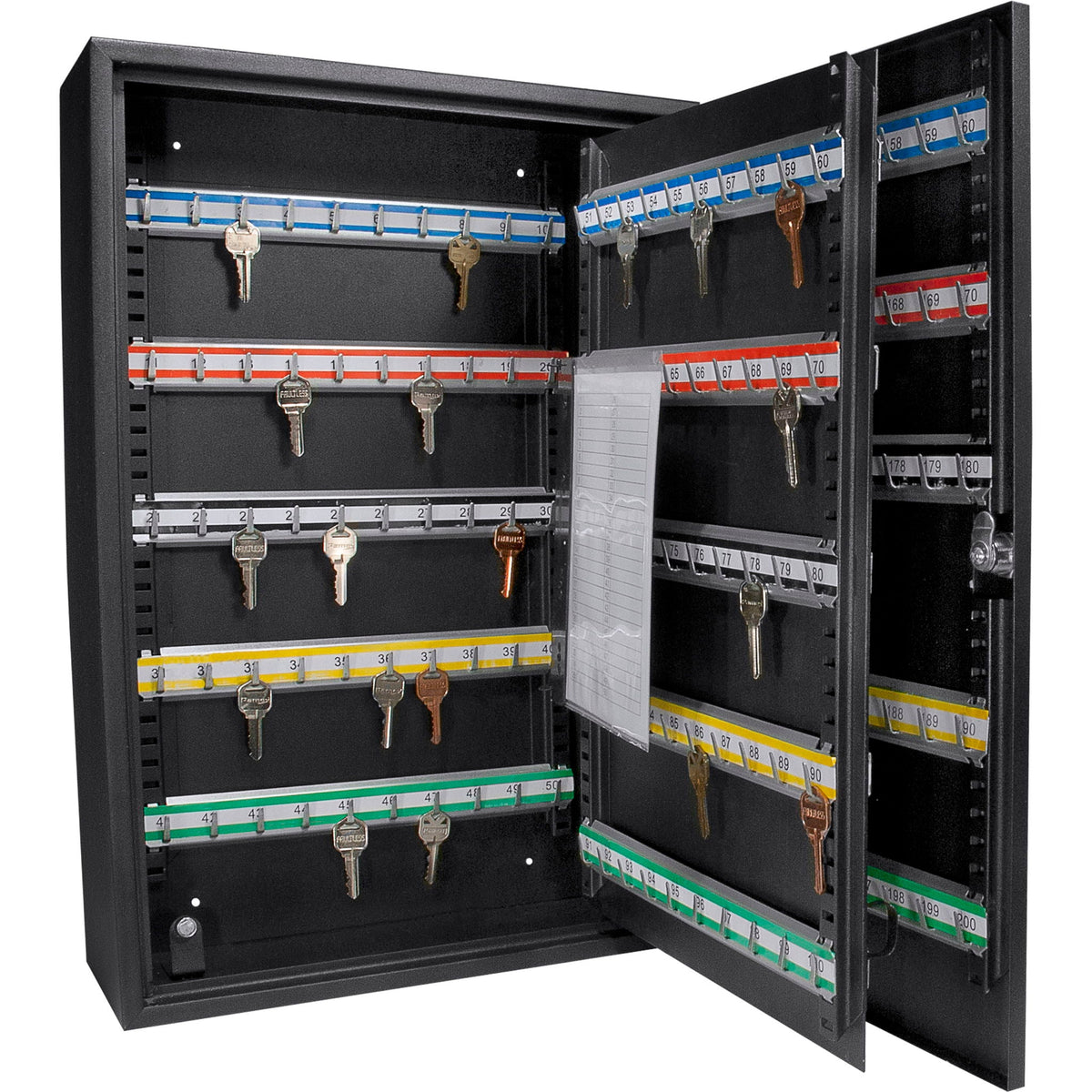 Adjustable Key Cabinet with Lock - Multiple Sizes, Gray or Black, photo 3 of 40
