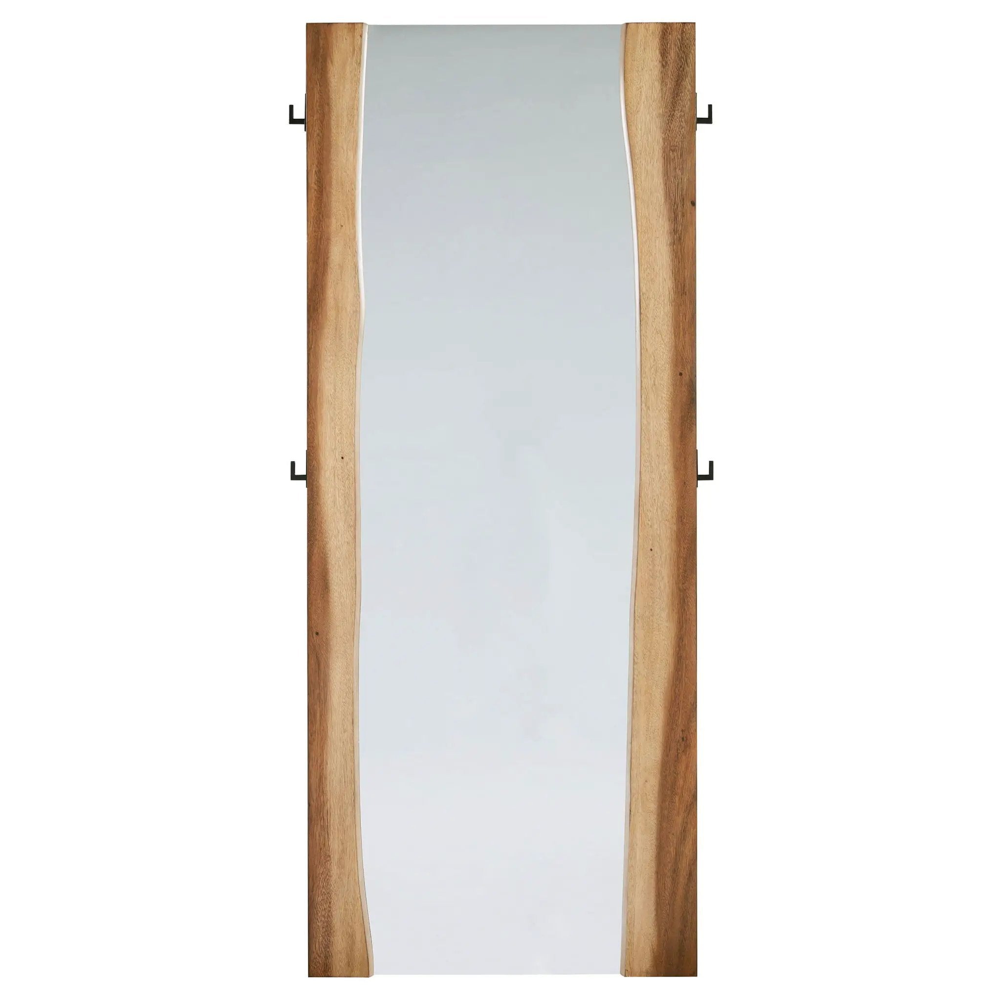 Winslow 31 x 76 Inch Standing Floor Mirror Smokey Walnut by Unique Piece Furniture