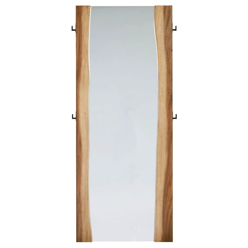 Winslow 31 x 76 Inch Standing Floor Mirror Smokey Walnut by Unique Piece Furniture
