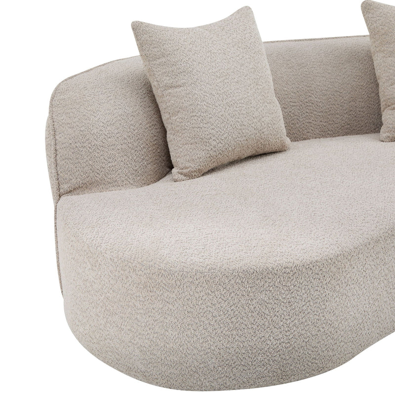 Elegant Curved Sectional Sofa With Full Foam Comfort by HouseOfZazla