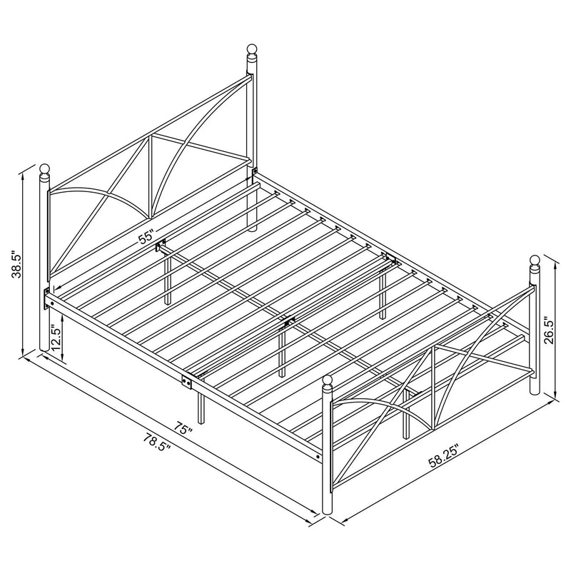 Platform Bed With Modern X-Style Design by HouseOfZazla