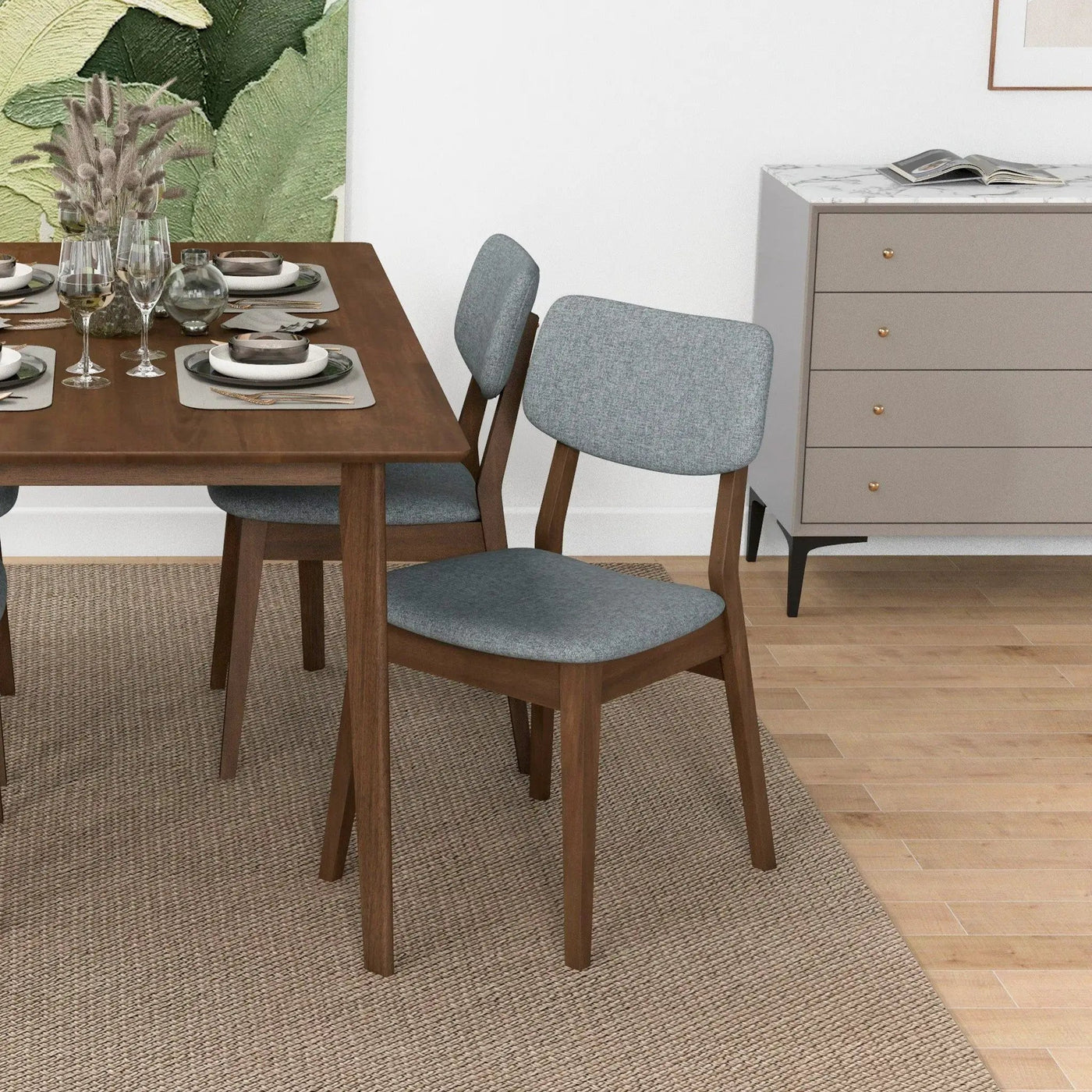 Carlos - Solid Back Side Chair (Set of 2) by HouseOfZazla