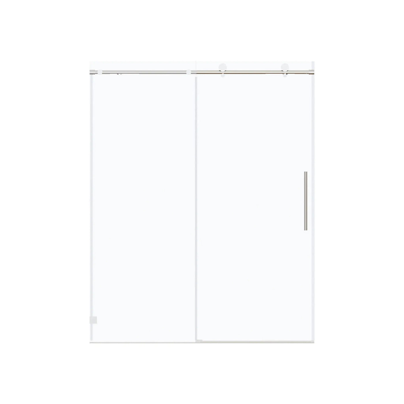 Frameless, Single Sliding Soft Close Shower Doors, 5/16" Sgcc Tempered Glass by HouseOfZazla