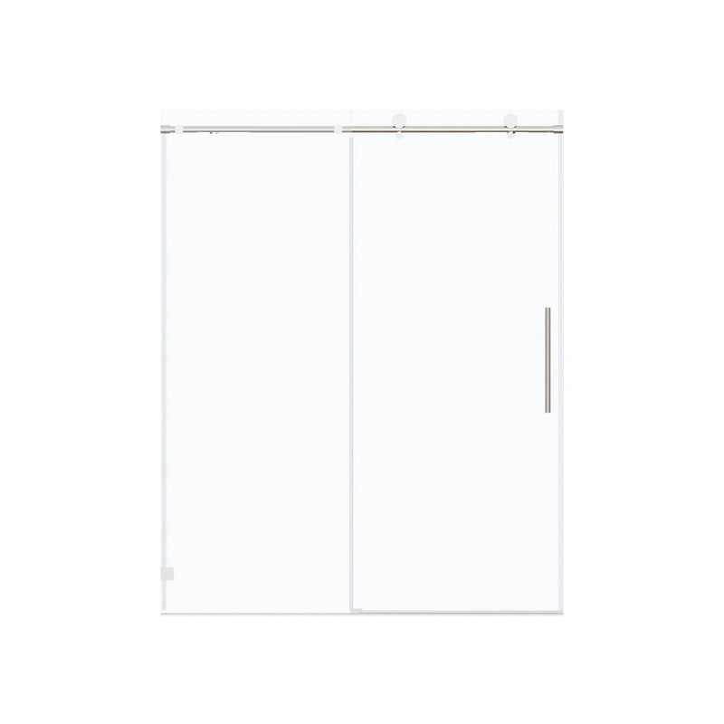 Frameless, Single Sliding Soft Close Shower Doors, 5/16" Sgcc Tempered Glass by HouseOfZazla