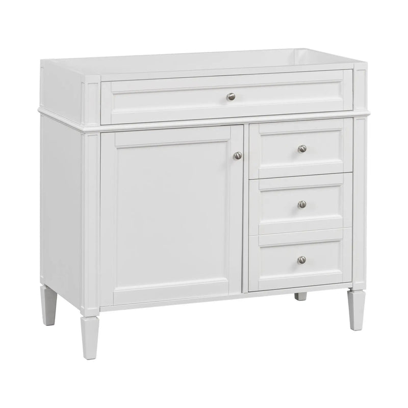 Bathroom Vanity With 2 Drawers And Tip-Out Drawer, Storage Cabinet by Unique Piece Furniture