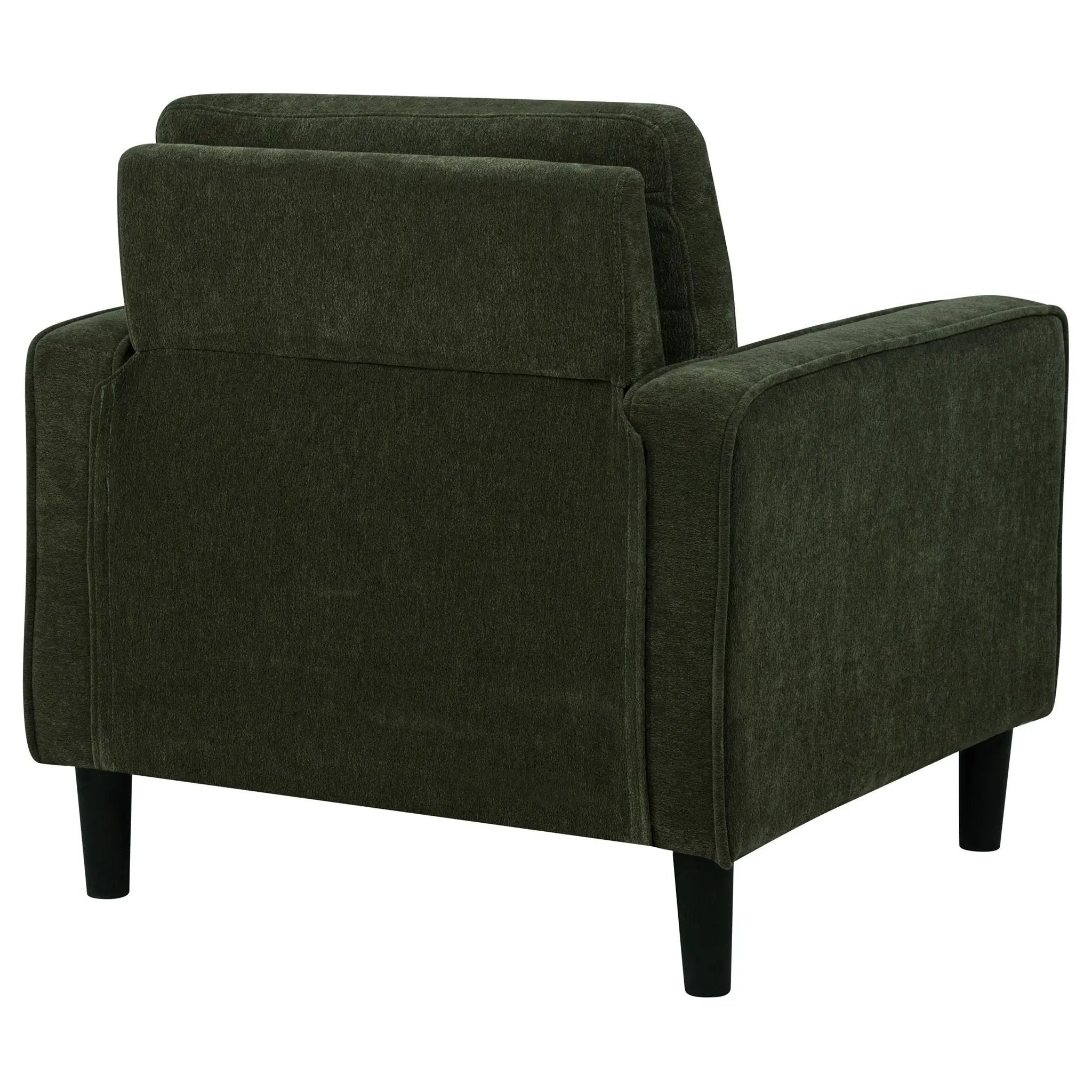 Ruth Fabric Upholstered Track Arm Accent Chair Matcha Green by Unique Piece Furniture