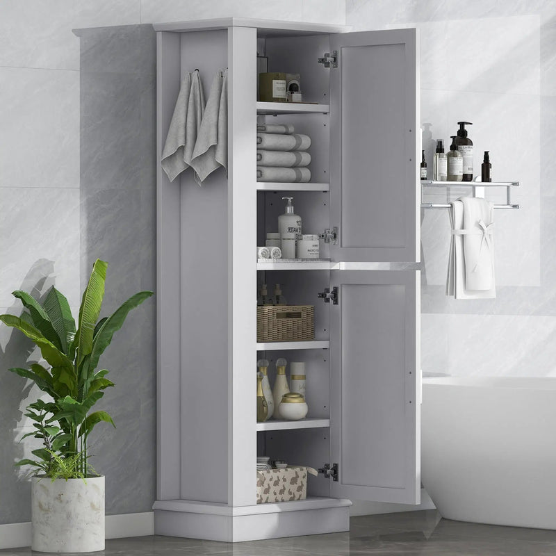 Tall Bathroom Storage Cabinet by HouseOfZazla