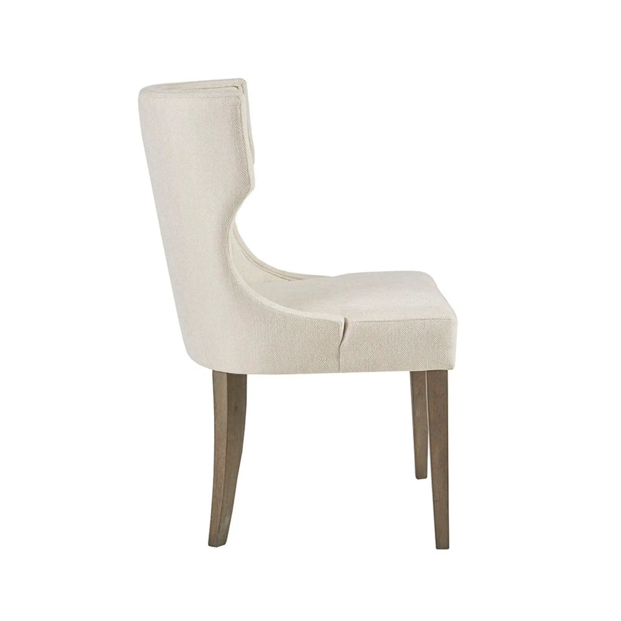 Elegant Design Dining Chair Polyester - Cream by HouseOfZazla