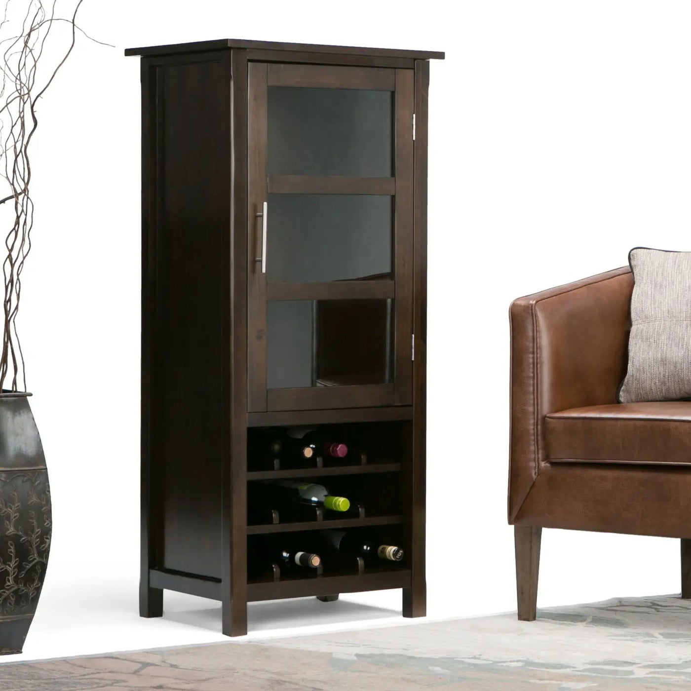 Avalon - High Storage, Wine Rack Cabinet by HouseOfZazla
