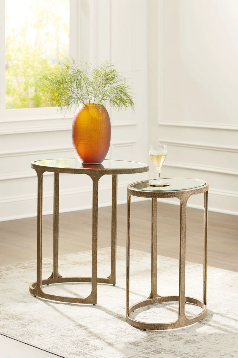 Irmaleigh - Accent Table Set (Set of 2) - Antique Black by Unique Piece Furniture