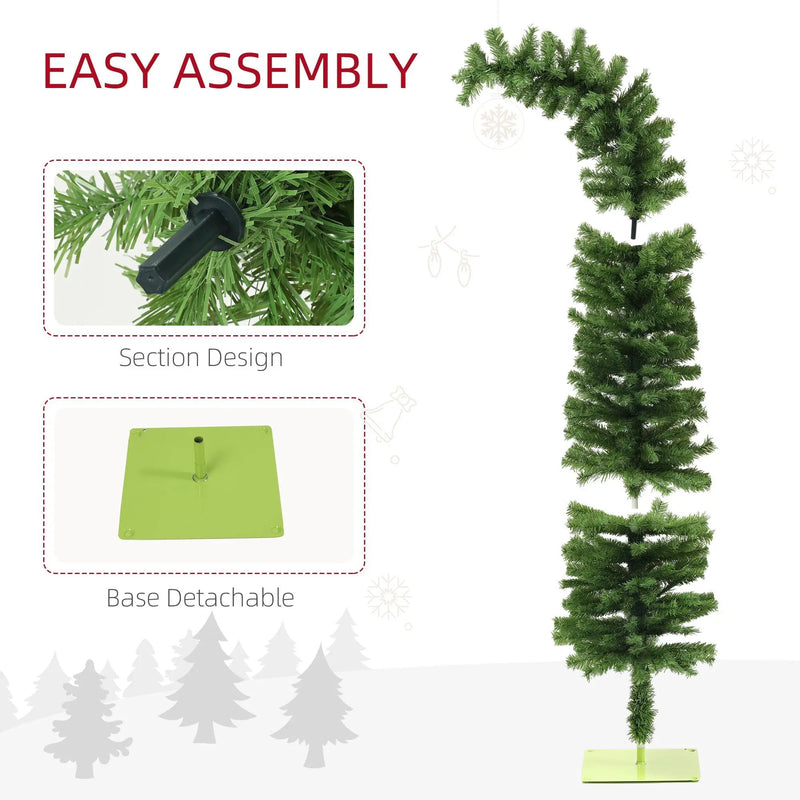 HOMCOM 6ft Whimsical Pencil Christmas Tree by HouseOfZazla