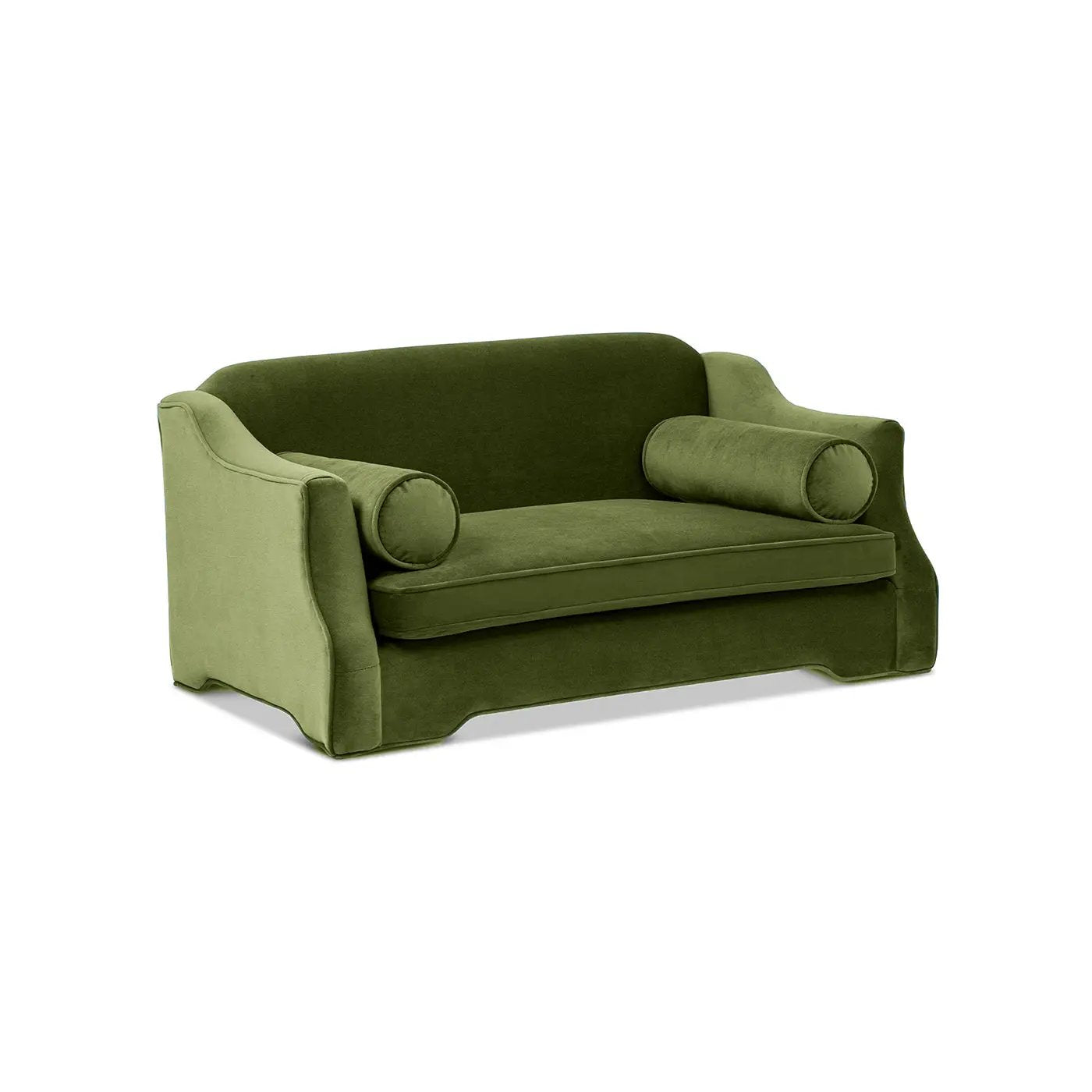 Paloma 35.5" Dog Sofa Bed - Medium in Olive by HouseOfZazla