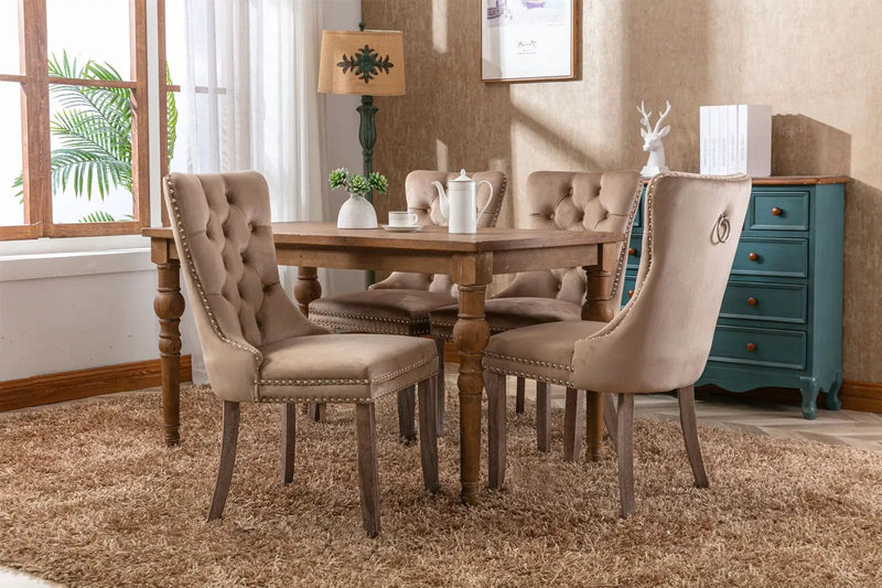 Nikki - High-End Tufted Dining Chair (Set of 2) by HouseOfZazla