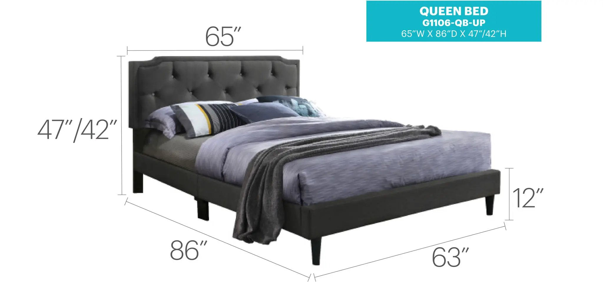 Button Tufted Bed Charming For Cozy Spaces by Unique Piece Furniture
