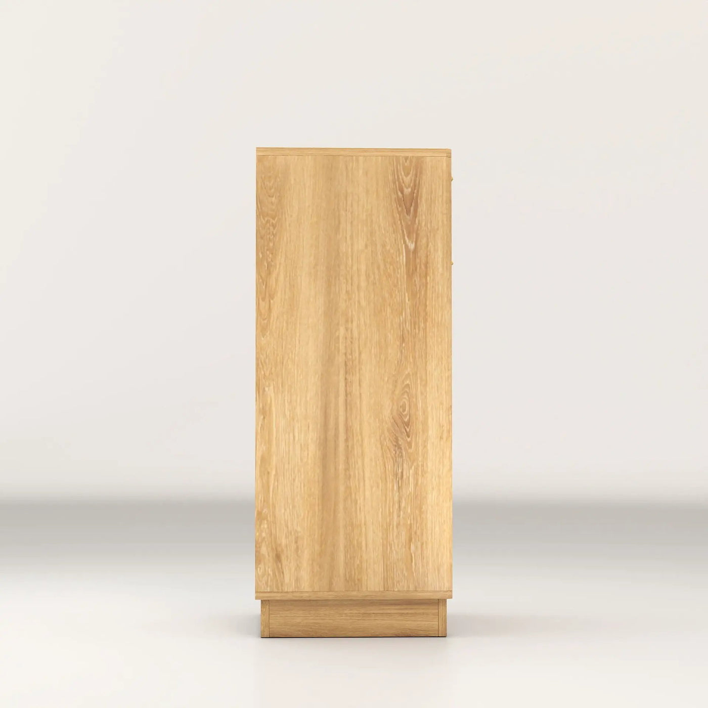 Tilt Out Trash Can Cabinet With Wave Textured Drawer & Pull Out Bin by Unique Piece Furniture