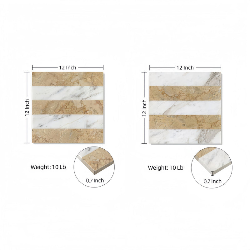Elegant Waterjet Polished Marble Tile For Floor And Wall by HouseOfZazla