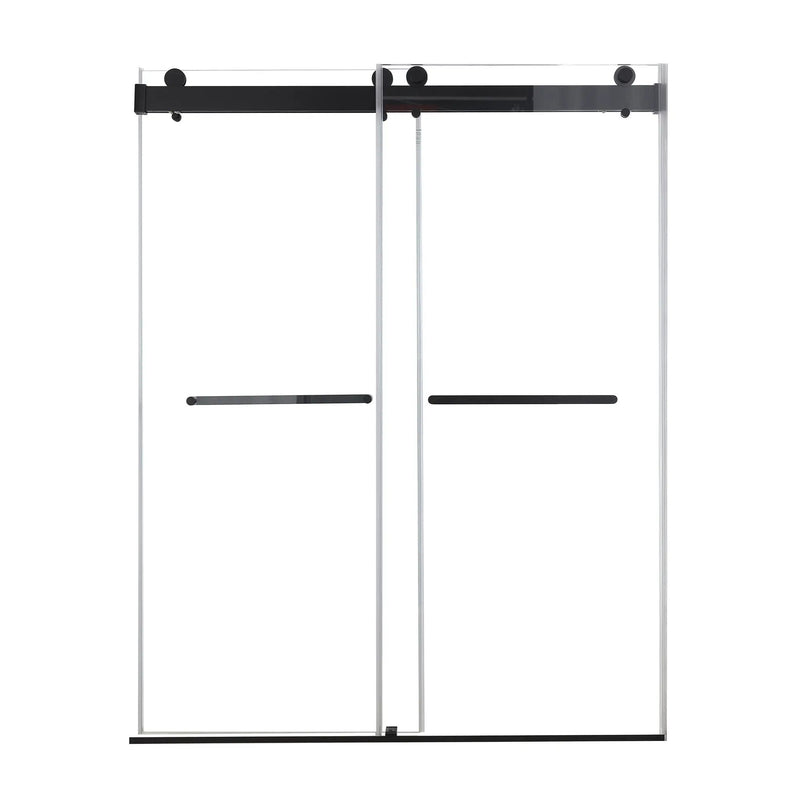 48 inches x 76 inches Double Sliding Shower Door in Matte by HouseOfZazla