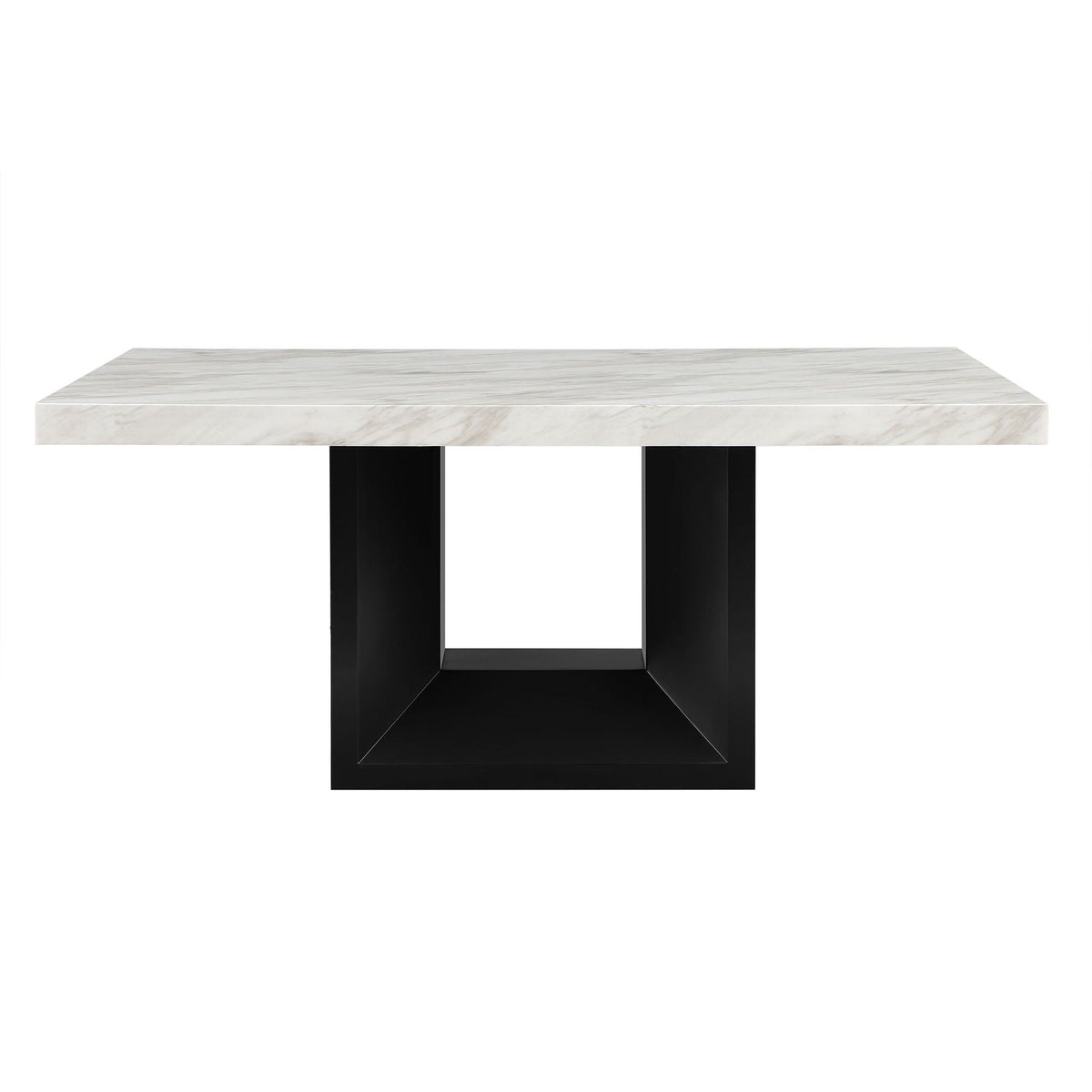 Sheena Dining Table with Faux Marble Top - White or Gray, photo 6 of 12