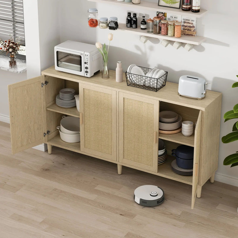 Buffet Cabinet With Adjustable Shelves For Kitchen by Unique Piece Furniture