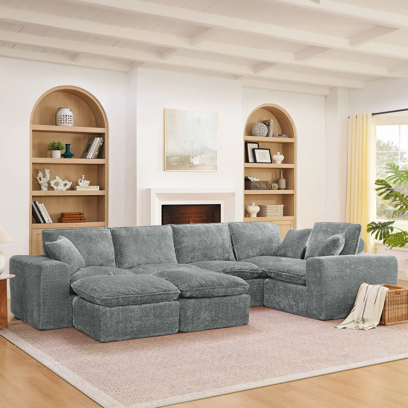 Sectional Sofa With Moveable Ottoman by HouseOfZazla