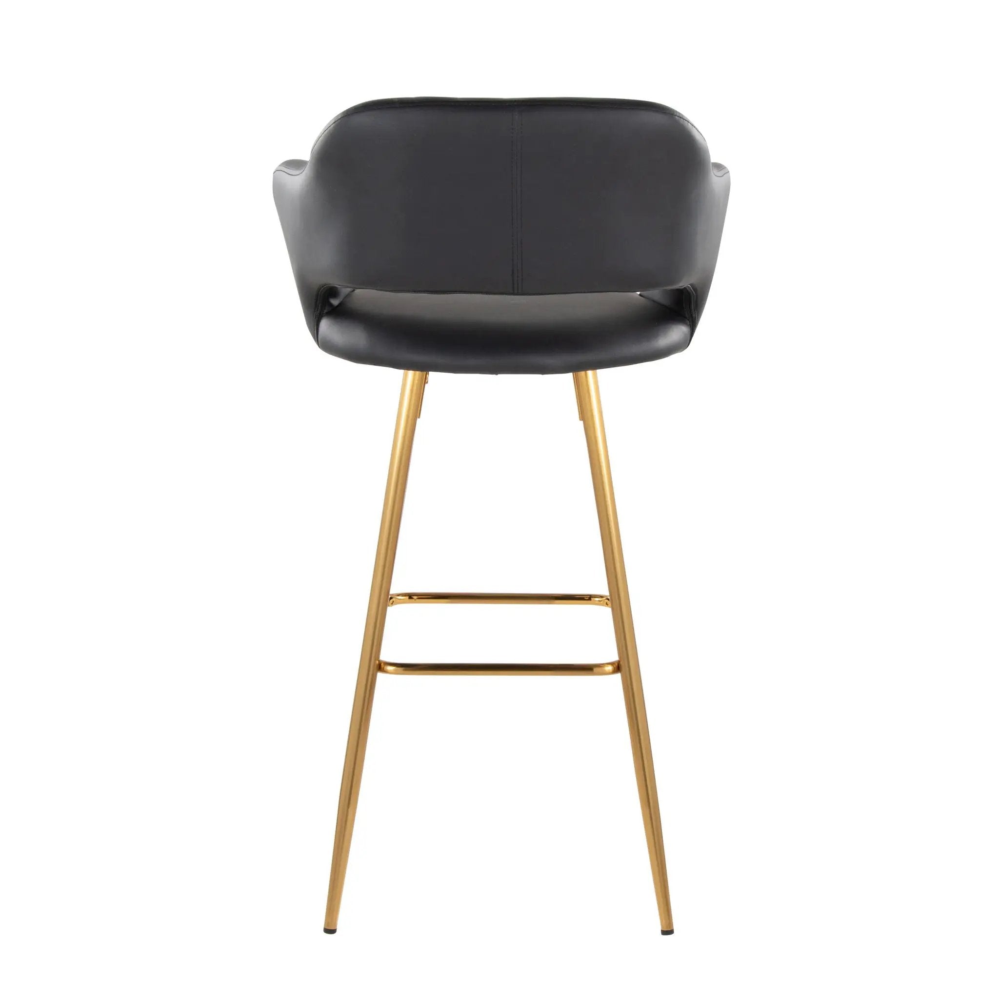Margarite - Contemporary Fixed Height Barstool With Footrest (Set of 2) With Square by Unique Piece Furniture