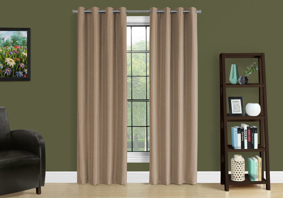 2 Pieces Set Room Darkening Curtain Panels with Grommet - Contemporary Style, photo 26 of 40