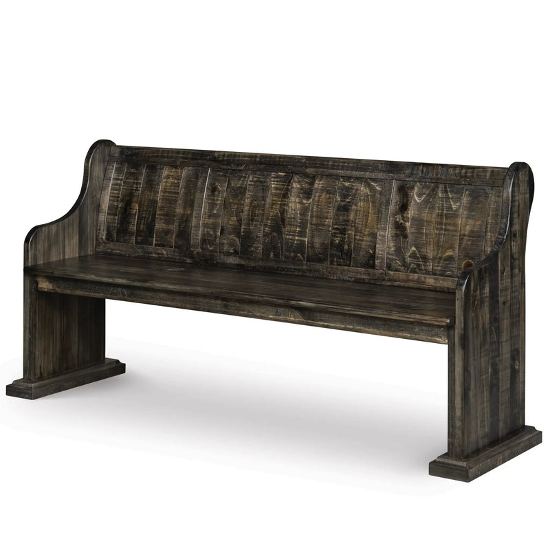 Bellamy - Bench With Back - Peppercorn by Unique Piece Furniture