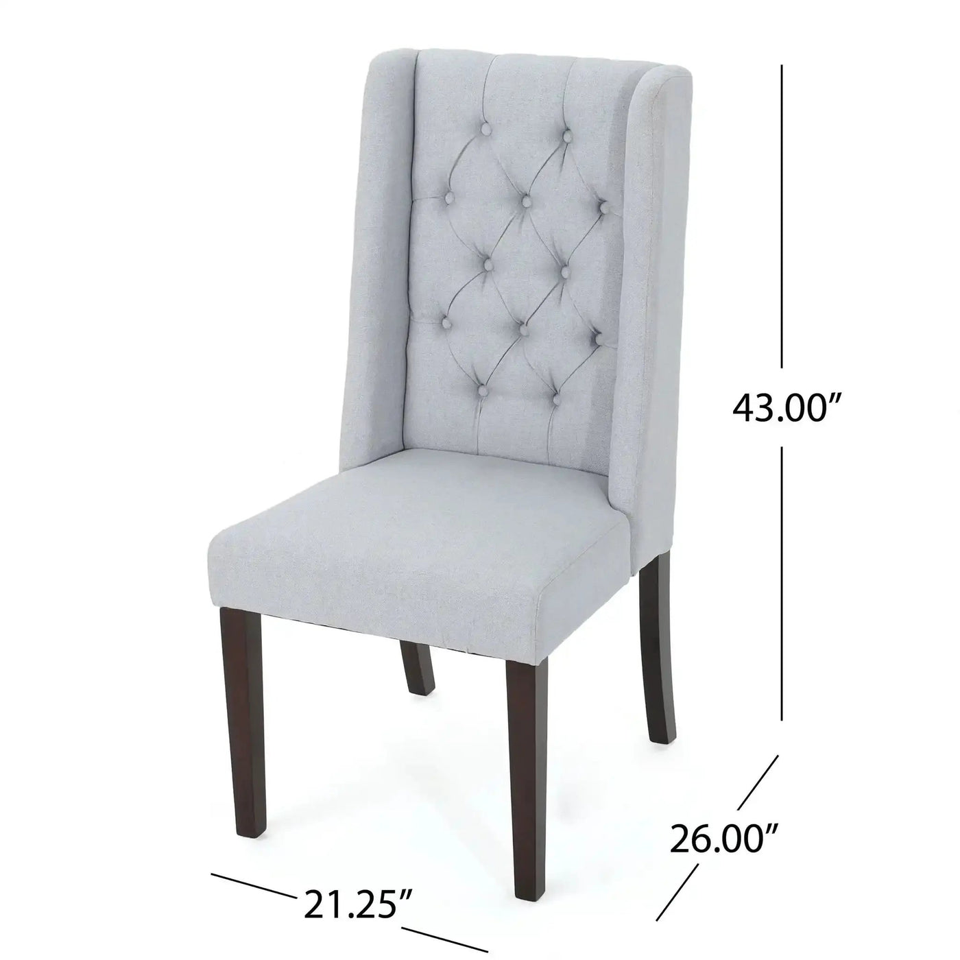 Sophisticated Tufted Dining Chair With High Back Design by HouseOfZazla