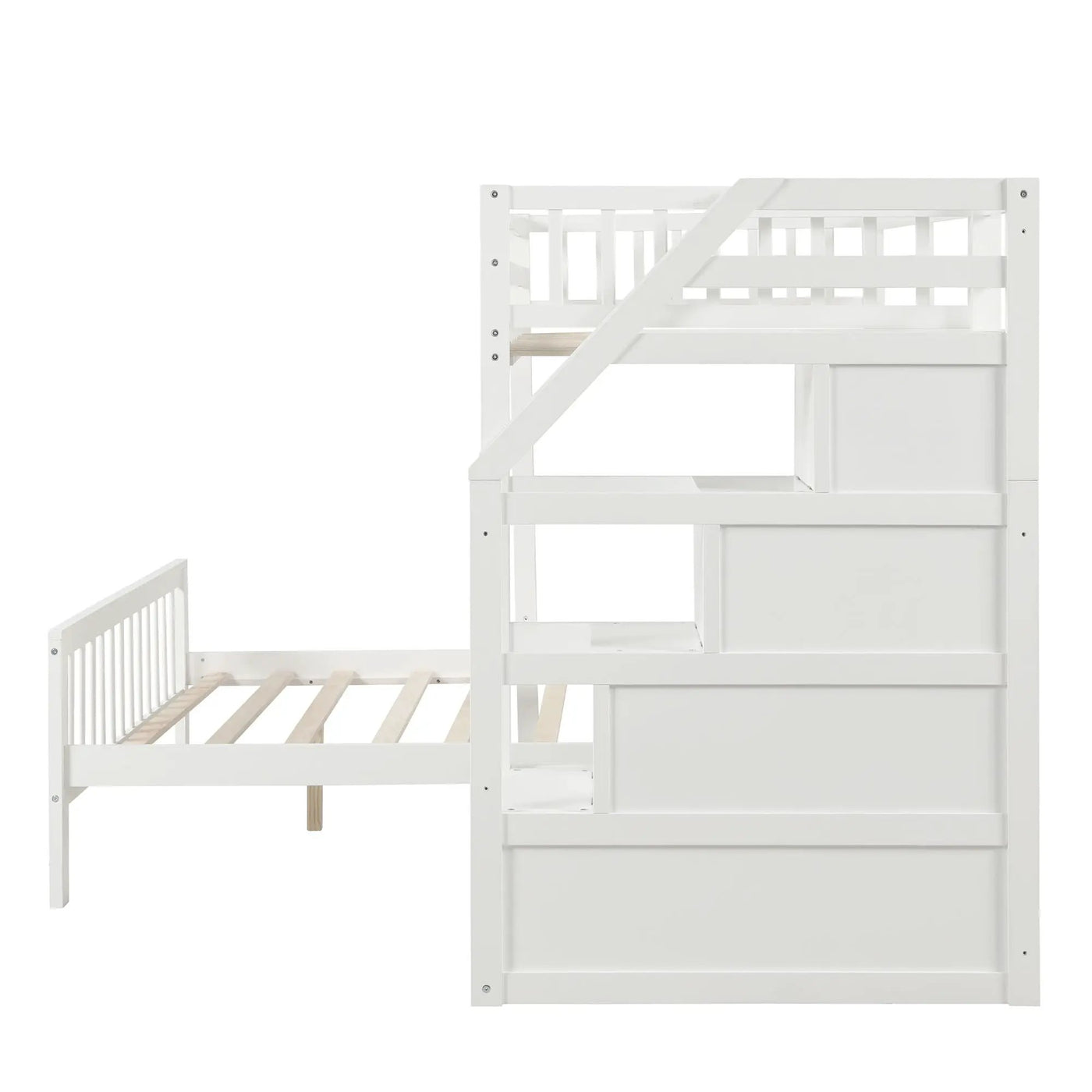 Loft Bed With Staircase And Storage by HouseOfZazla