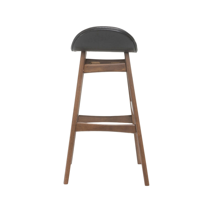 Contemporary Bar Stool With Stylish Seat And Small Backrest by HouseOfZazla